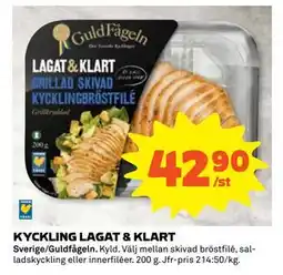 Coop Daglivs KYCKLING LAGAT & KLART, SEK 42.9 erbjuda