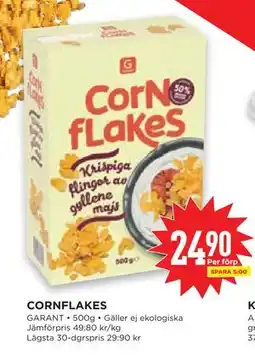 Willys Hemma CORNFLAKES, SEK 24.9 erbjuda