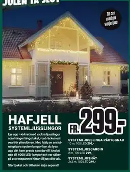 ÖoB HAFJELL SYSTEMLJUSSLINGOR erbjuda