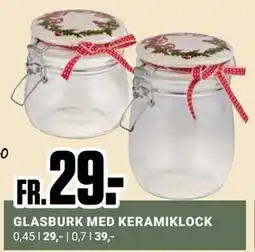 ÖoB GLASBURK MED KERAMIKLOCK erbjuda
