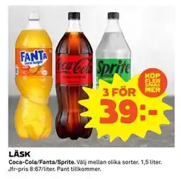 Coop Daglivs LÄSK, SEK 39 erbjuda