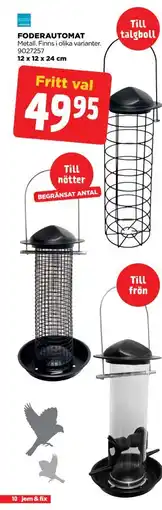 Jem&Fix FODERAUTOMAT, SEK 49.95 erbjuda