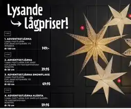 Jem&Fix ADVENTSSTJÄRNA, SEK 149 erbjuda