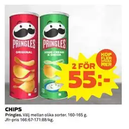 Coop Daglivs CHIPS, SEK 55 erbjuda