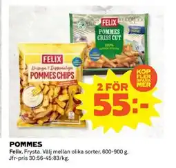Coop Daglivs POMMES, SEK 55 erbjuda