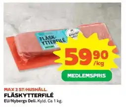 Coop Daglivs FLÄSKYTTERFILÉ, Medlemspris erbjuda