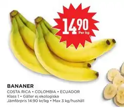 Willys Hemma BANANER, SEK 14.9 erbjuda