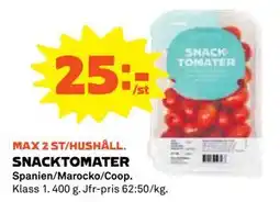 Coop Daglivs SNACKTOMATER, Medlemspris erbjuda