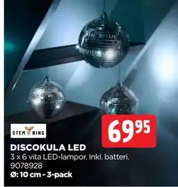 Jem&Fix DISCOKULA LED, SEK 69.95 erbjuda