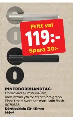 Jem&Fix INNERDÖRRHANDTAG, SEK 119 erbjuda