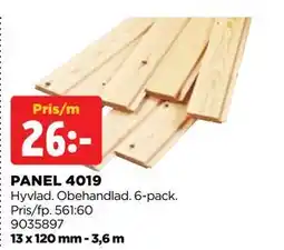 Jem&Fix PANEL 4019, SEK 26 erbjuda