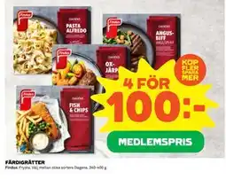 Coop Daglivs FÄRDIGRÄTTER, Medlemspris erbjuda