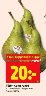 ICA Supermarket Päron conference erbjuda