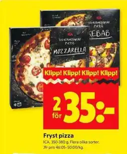 ICA Supermarket Fryst pizza erbjuda