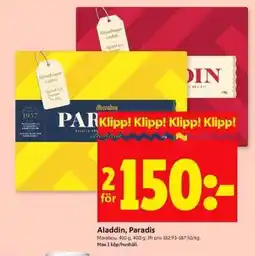 ICA Supermarket Aladdin, Paradis erbjuda