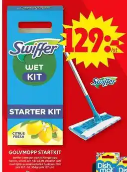 ICA Supermarket Swiffer Wet Kit Starter Kit erbjuda