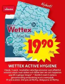 ICA Supermarket Wettex Active Hygiene erbjuda