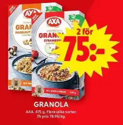 ICA Supermarket GRANOLA erbjuda