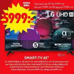 ICA Supermarket LG UHD AI SMART-TV 65 erbjuda
