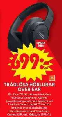 ICA Supermarket Trådlösa Hörlurar Over Ear erbjuda