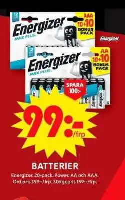 ICA Supermarket BATTERIER erbjuda