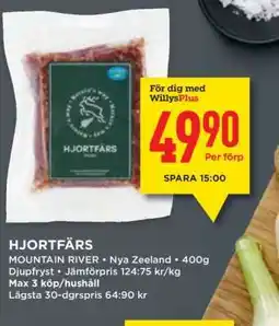 Willys HJORTFÄRS erbjuda