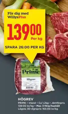 Willys Högrev erbjuda