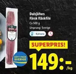Lidl Dalsjöfors färsk fläskfilé erbjuda