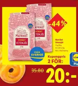 Lidl MATRIKET Vetemjöl erbjuda