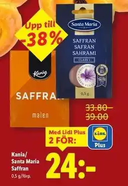Lidl Kania/Santa Maria Saffran erbjuda