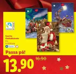 Lidl Favorina Chokladkalender erbjuda