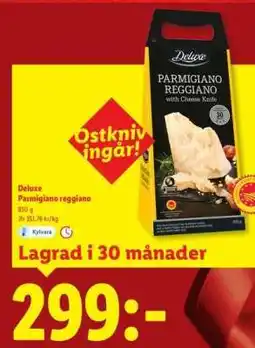 Lidl Deluxe Parmigiano Reggiano erbjuda