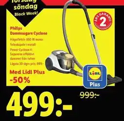 Lidl Philips Dammsugare Cyclone erbjuda