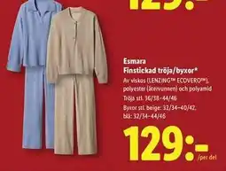 Lidl ESMARA Finstickad tröja/byxor erbjuda
