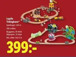 Lidl Lupilu Trätågbana erbjuda