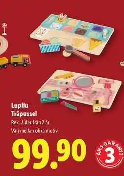 Lidl Lupilu Träpussel erbjuda