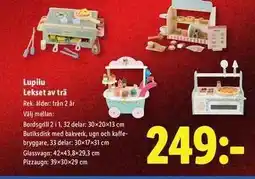 Lidl Lupilu Lekset av trä erbjuda