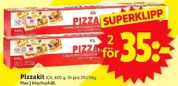 ICA Supermarket Pizzakit erbjuda