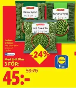 Lidl Freshona Grönsaker erbjuda