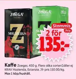 ICA Supermarket Kaffe Zoégas erbjuda