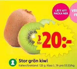 ICA Supermarket STOR GRÖN KIWI erbjuda