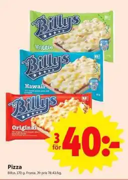 ICA Supermarket Billys Pizza erbjuda
