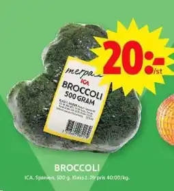 ICA Supermarket Broccoli erbjuda