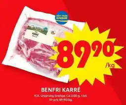 ICA Supermarket Benfri karré erbjuda
