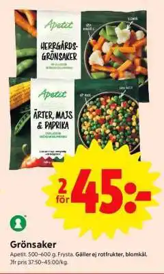 ICA Supermarket Grönsaker erbjuda