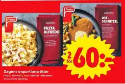 ICA Supermarket Findus Dagens Enportionsrätter erbjuda