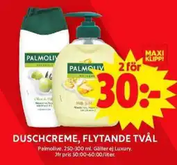 ICA Supermarket Palmolive Duschcreme & Flytande Tvål erbjuda