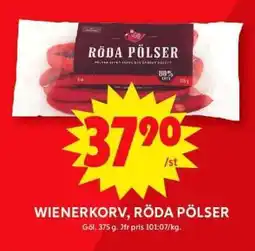 ICA Supermarket WIENERKORV, RÖDA PÖLSER erbjuda