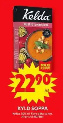 ICA Supermarket Kelda Kyld Soppa erbjuda