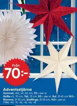 DollarStore ADVENTSSTJÄRNA erbjuda